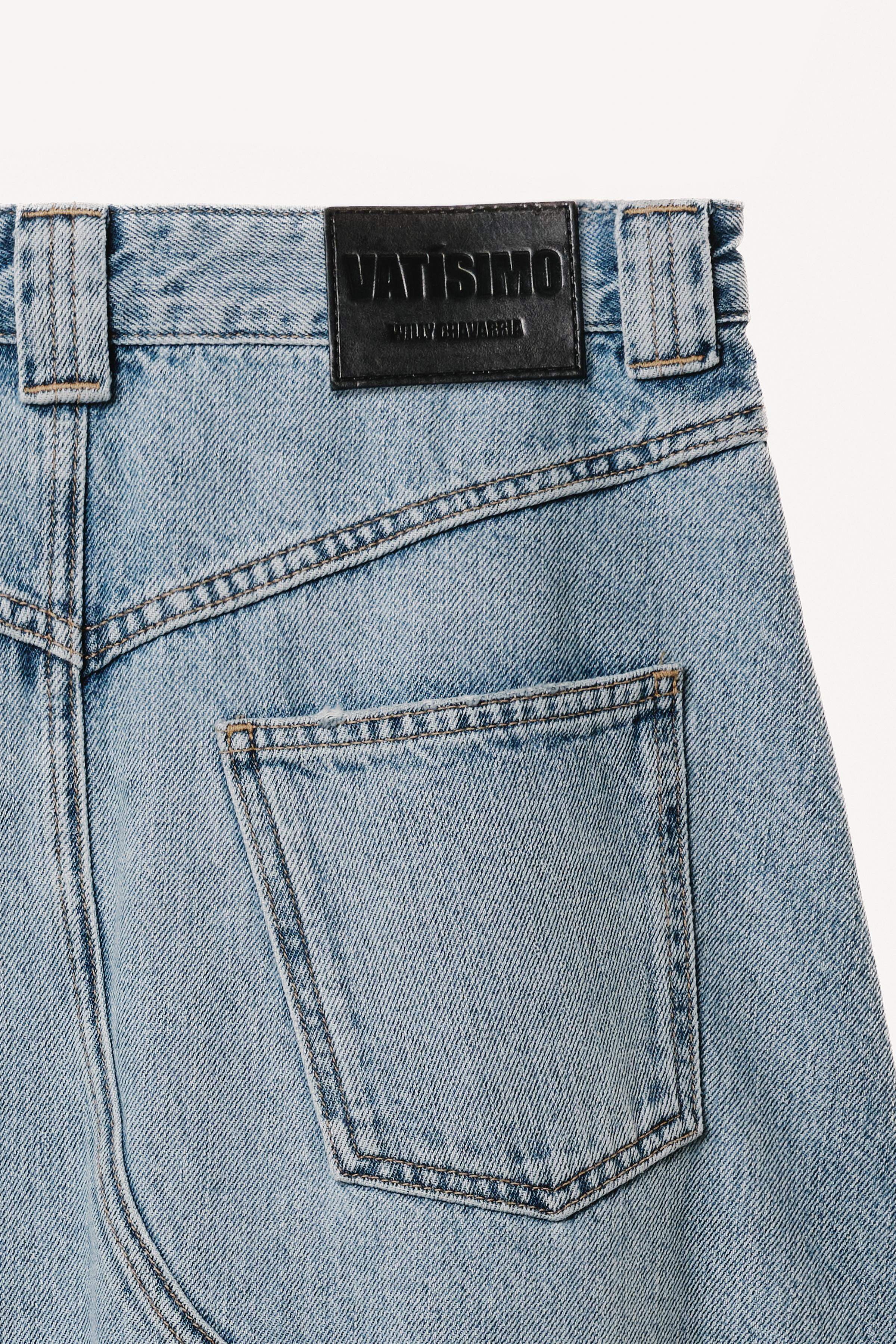WILLY CHAVARRIA X ZARA DENIM MIDI SKIRT